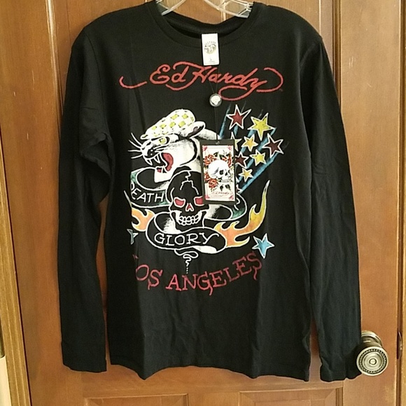 Ed Hardy Death or Glory size S black tee - Picture 4 of 7